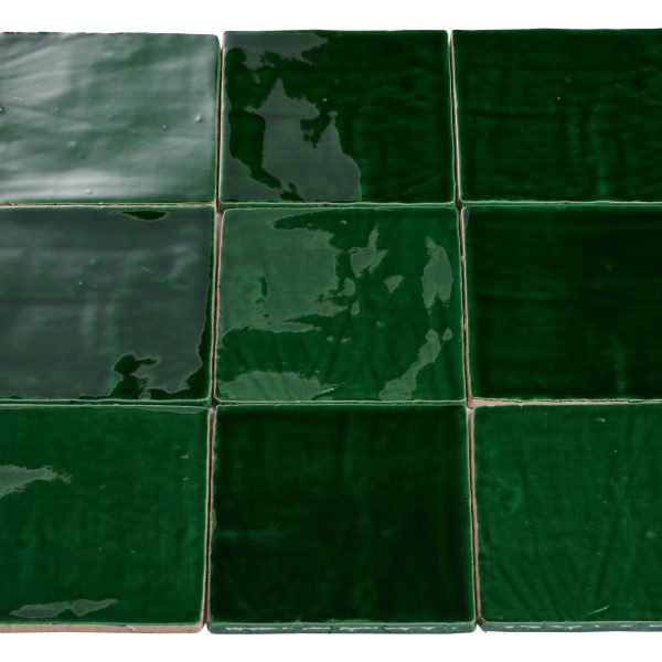 Wandtegel Handvorm Groen Mix 13x13