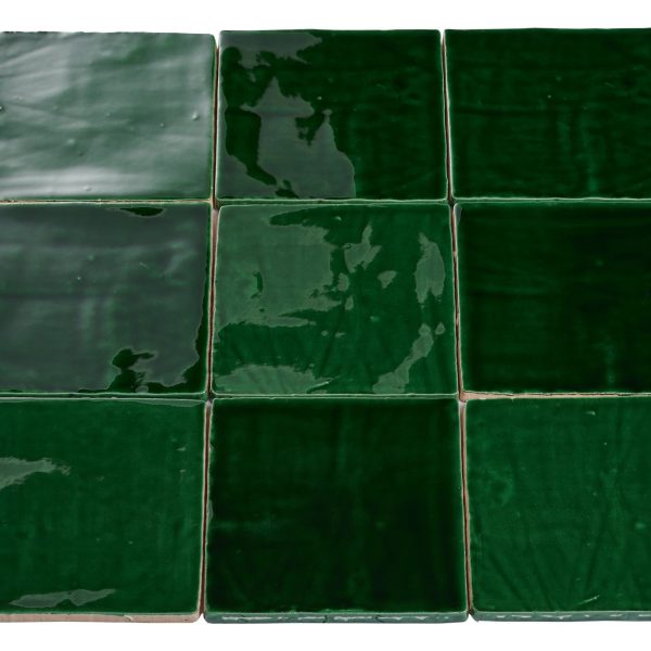 Wandtegel handvorm groen 13x13 | Sample Oud Groen 13x13 | Sample Oud Groen 13x13