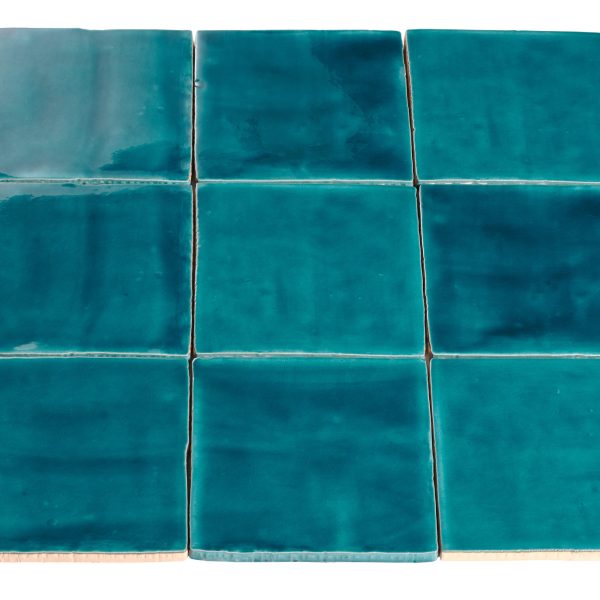 Wandtegel Handvorm Petrol Blauw 13x13