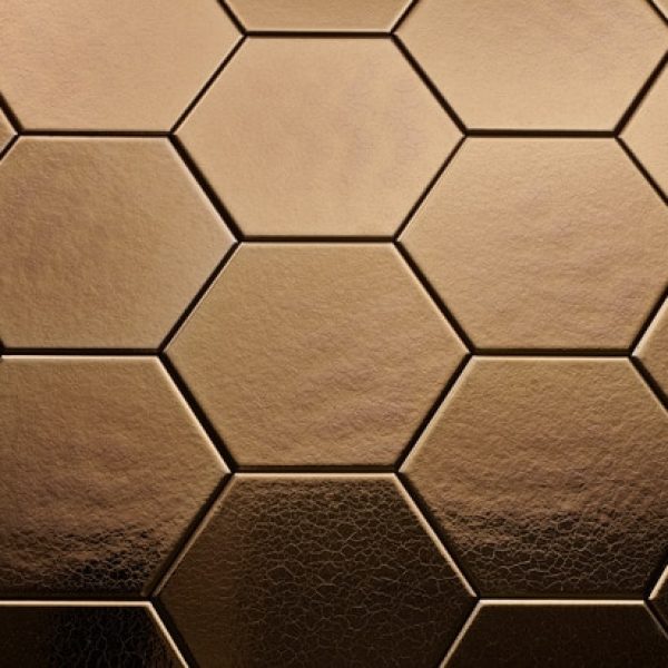 Sample Hexagon Goud 15x17