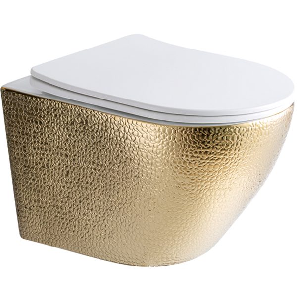 Hangend toilet croco goud/wit Livorno
