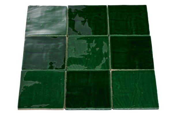 Wandtegel handvorm groen 13x13 | Sample Oud Groen 13x13 | Sample Oud Groen 13x13